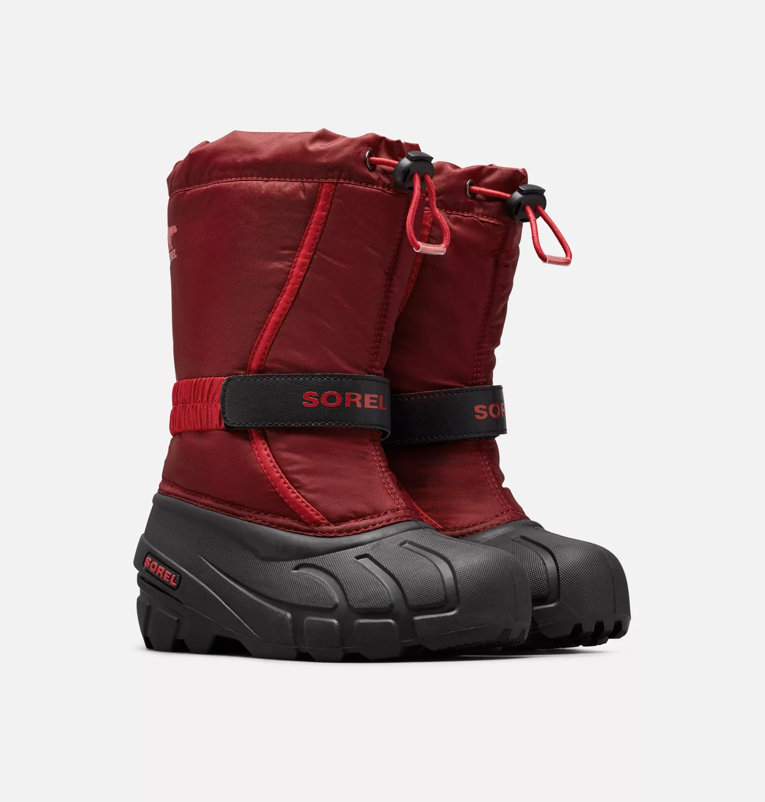 Sorel Bottes De Neige Botte de Neige Flurry™ Junior 40 Botte de Neige Flurry™ Junior Botte de Neige Flurry™ Junior, Red Jasper, Mountain Red, 3/4 front