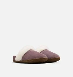 Chausson Nakiska™ Slide II Fille Chausson Nakiska™ Slide II Fille, Purple Sage, Natural, 3/4 front
