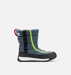 Sorel Bottes De Neige Botte d'Hiver Whitney™ II Joan Mid Junior 56 Botte d'Hiver Whitney™ II Joan Mid Junior Botte d'Hiver Whitney™ II Joan Mid Junior, Uniform Blue, Cherrybomb, front