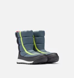 Sorel Bottes De Neige Botte d'Hiver Whitney™ II Joan Mid Junior 57 Botte d'Hiver Whitney™ II Joan Mid Junior Botte d'Hiver Whitney™ II Joan Mid Junior, Uniform Blue, Cherrybomb, 3/4 front